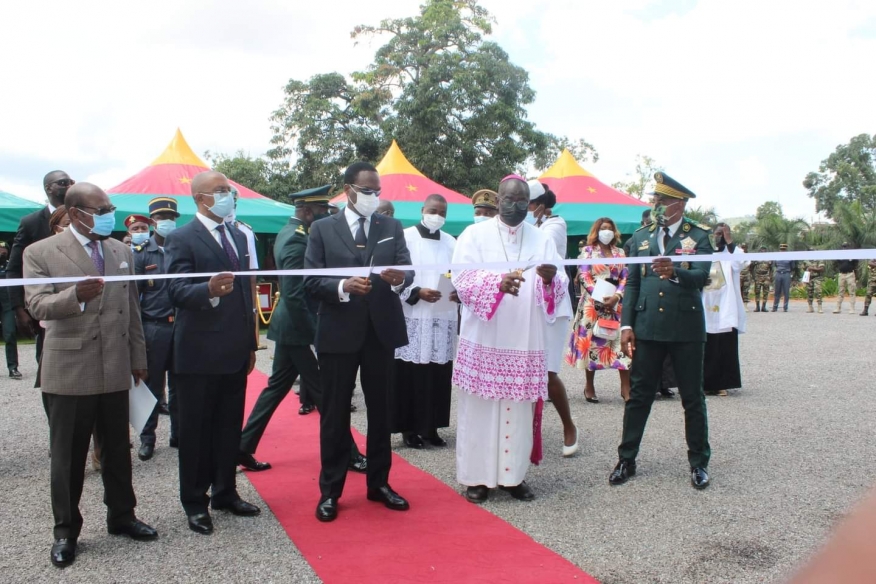 C&eacute;r&eacute;monie inaugurale du B&acirc;timent Monseigneur JEAN MBARGA
